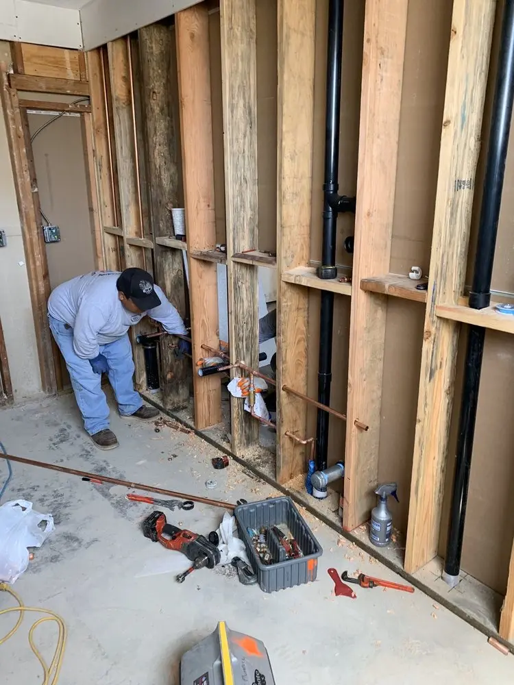 Commercial rough-in plumbing for Water Heater Replacement in Bay Shore